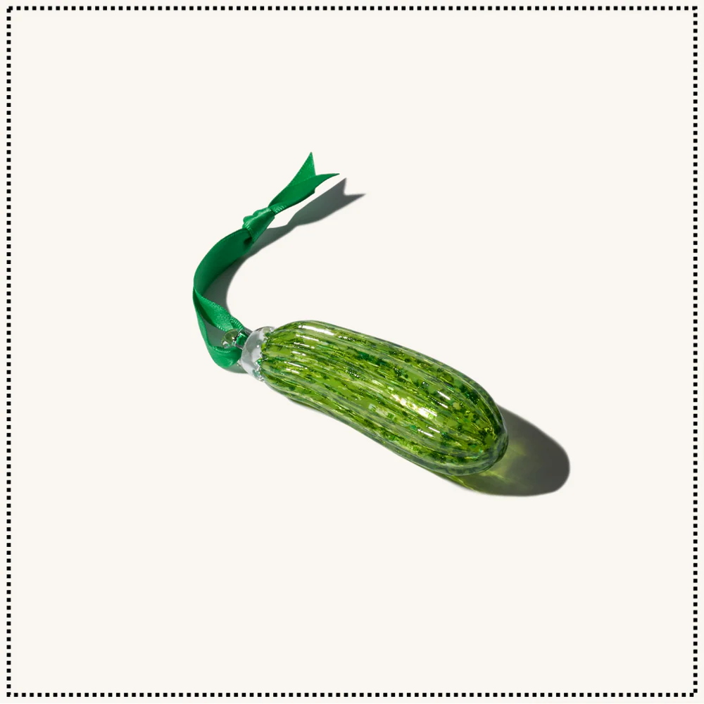 Glass Pickle Ornament by Antolini Glass Co. (The Locavore)