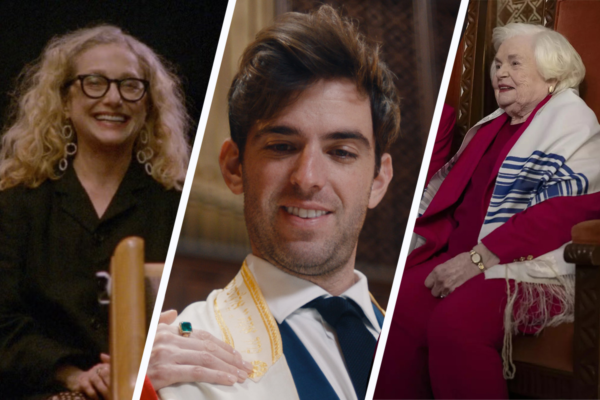 Carol Kane, Jonah Feingold and June Squibb in photos from "Between the Temples," "31 Candles" and "Eleanor the Great."