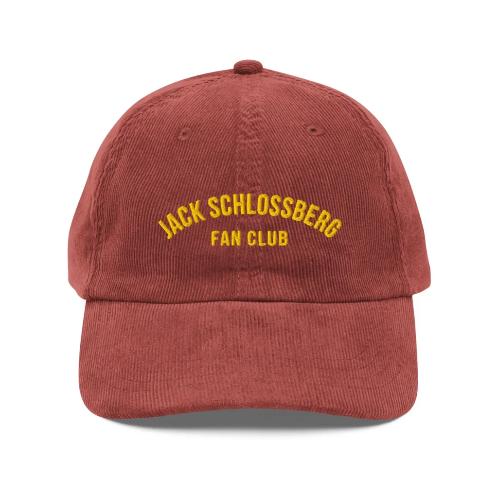 Jack Schlossberg Fan Club Hat by LetterGCollective (Etsy)