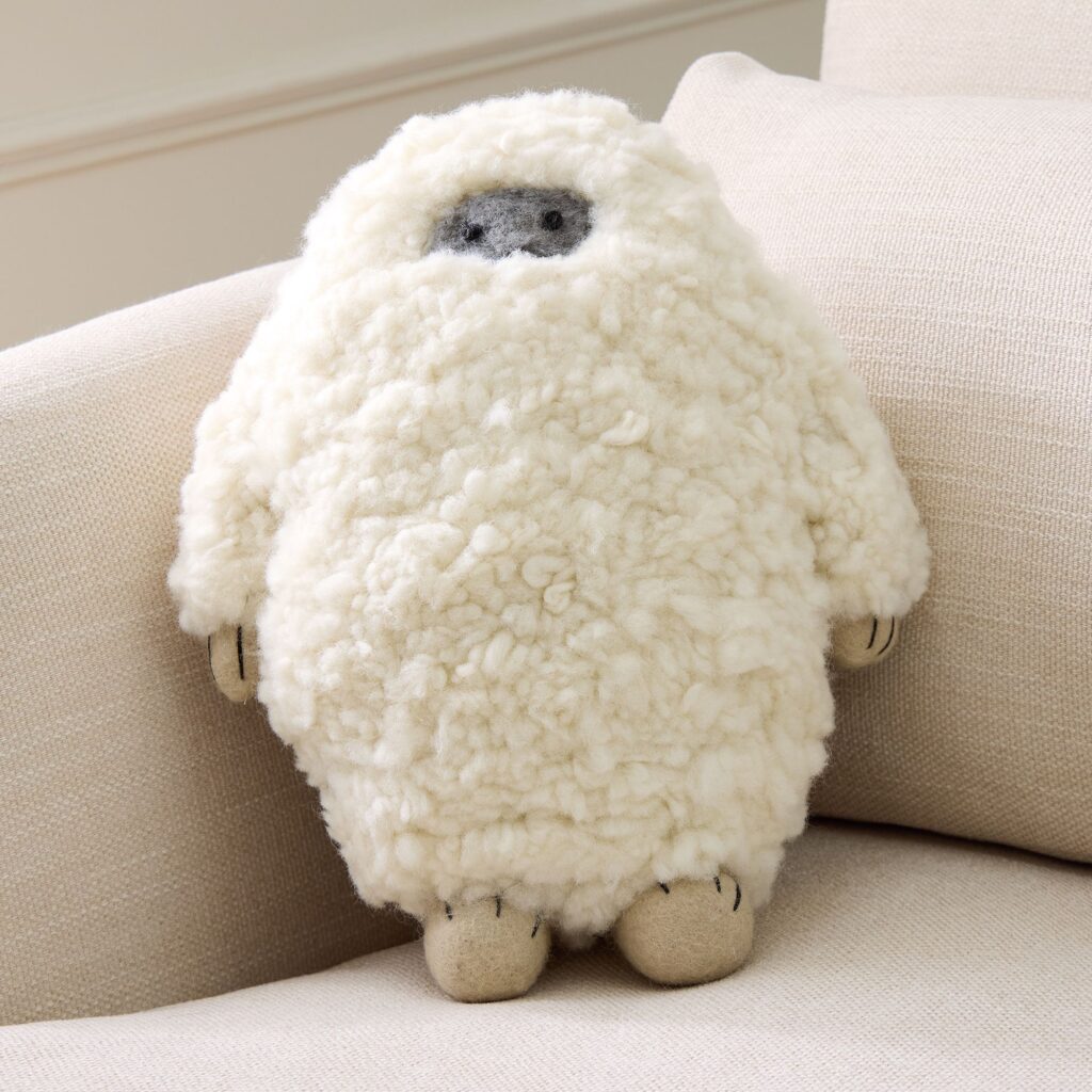 Yeti Shaped Pillow (West Elm)
