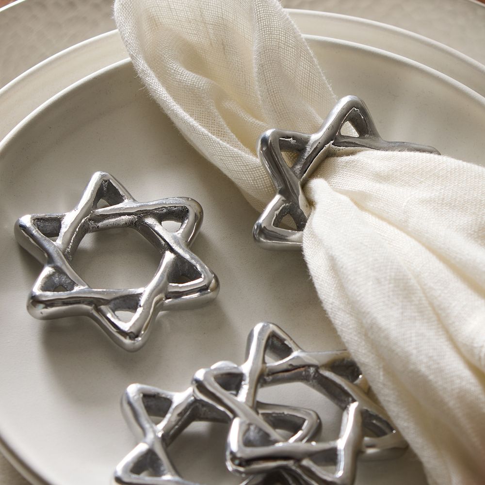 Star of David Napkin Ring Set (West Elm)