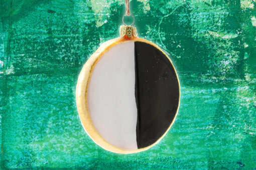 Black and White Cookie Ornament