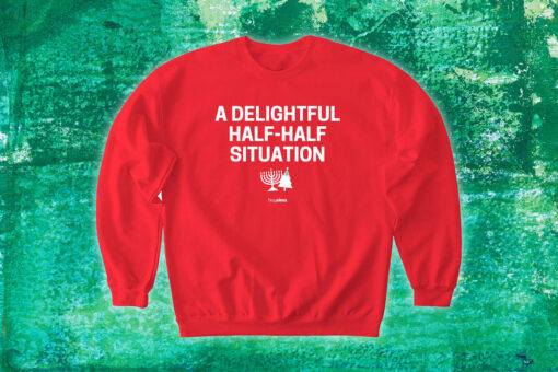 A Delightful Half-Half Situation Sweater
