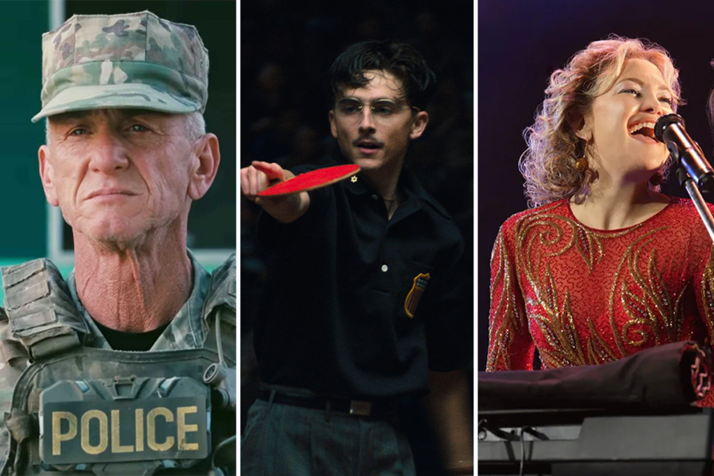 Sean Penn, Timothee Chalamet, Kate Hudson in their Oscar nominated films