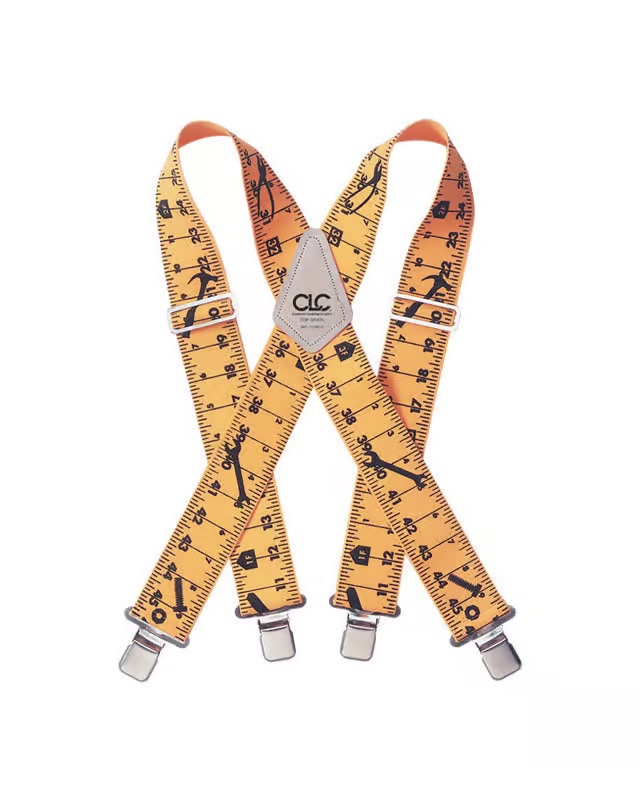 CLC 4 in. L X 2 in. W Nylon Ruler Suspenders Yellow (Ace Hardware)