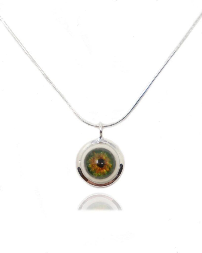 Large Sterling Silver Eye Pendant (Rhys Kelly)