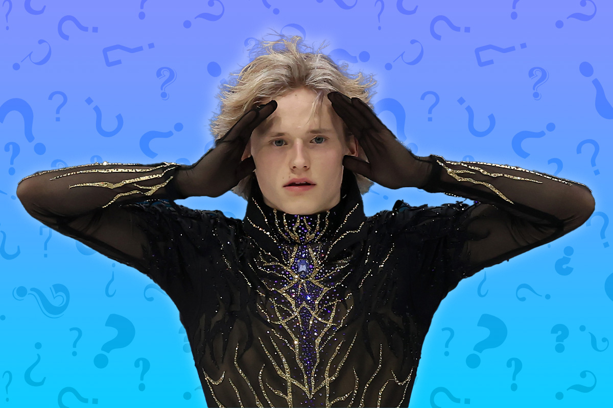 Ilia Malinin during his free skate at the 2026 Milano Cortina Olympics