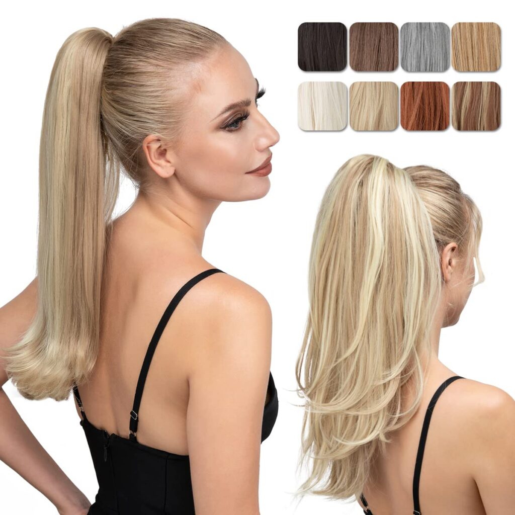 Clip-In Blonde Ponytail Extension (Amazon)
