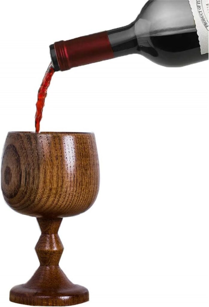 Handmade Wooden Wine Goblet (Amazon)