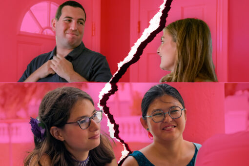 David Isaacman and Abbey Romeo, and Pari Kim and Tina Zhu Xi Caruso from "Love on the Spectrum" on Netflix