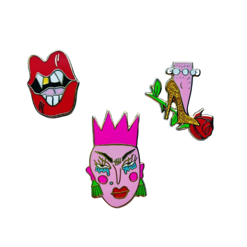 Cartoon Pin Set (Sasha Velour Store)