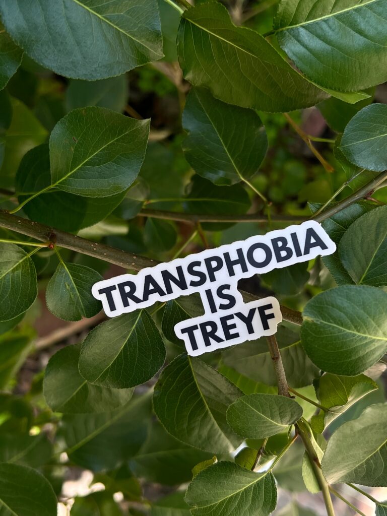 Transphobia is Treyf Sticker (Jewitches)