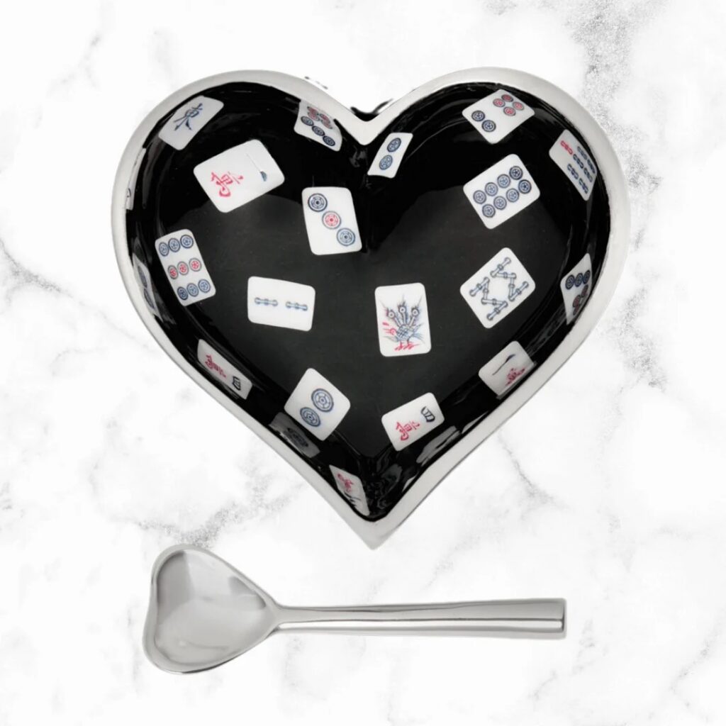 Mah Jongg Bowl with Heart Spoon (ModernTribe)