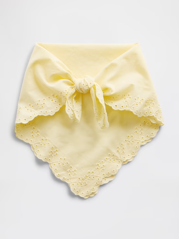 100% Cotton Eyelet Bandana Scarf (Gap)