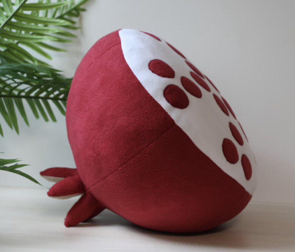 Pomegranate Pillow (MadanaStudio on Etsy)