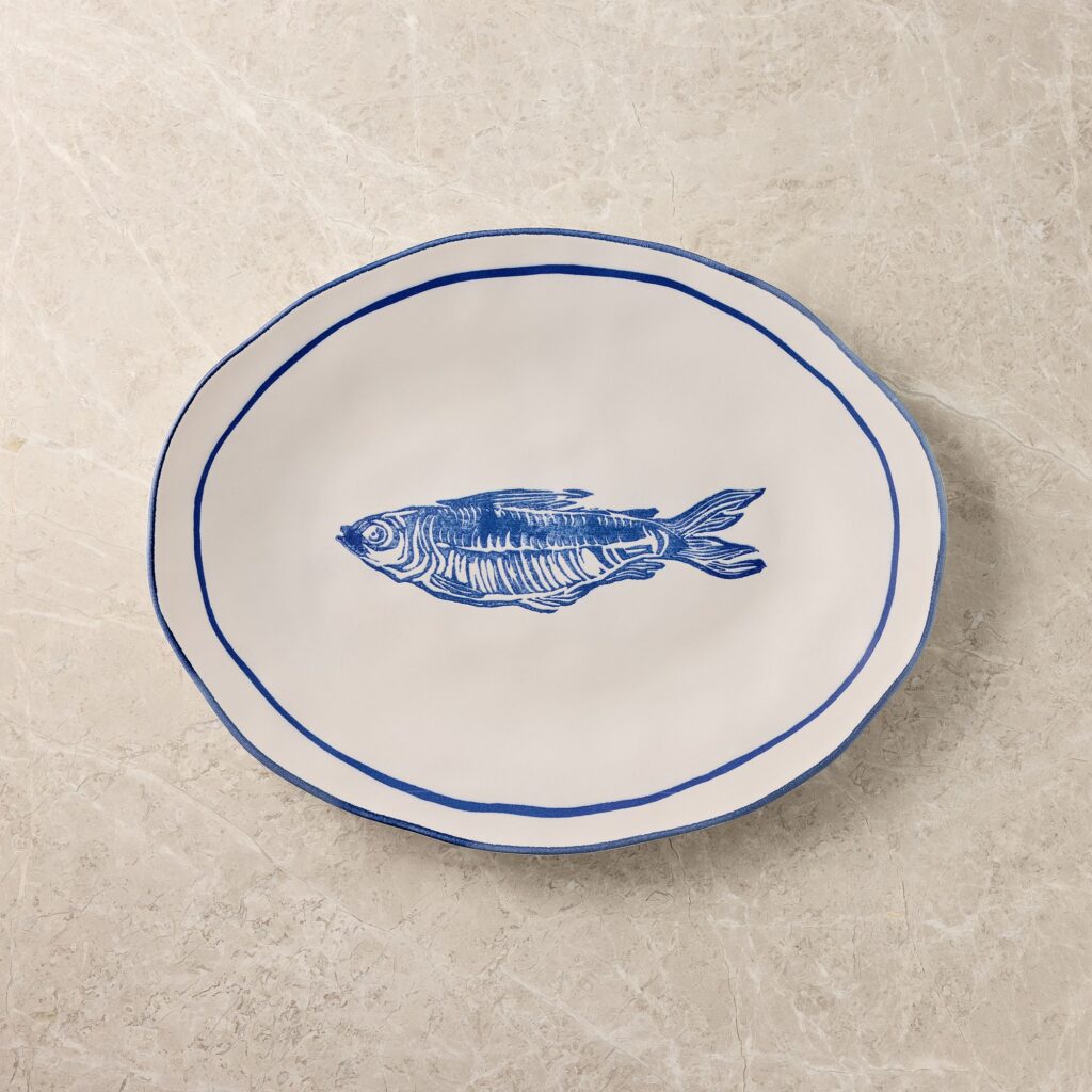Ceramic Fish Serving Platter
