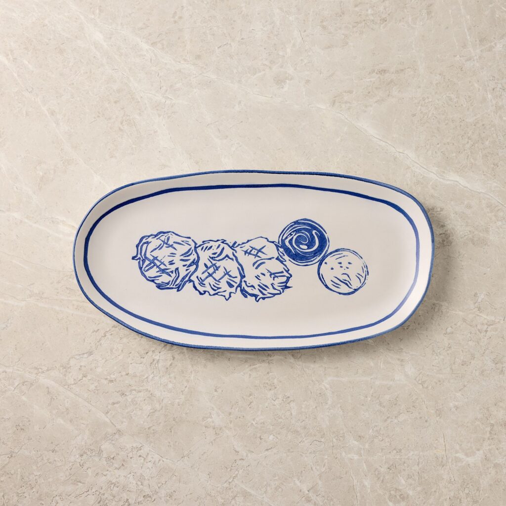 Ceramic Latke Serving Platter
