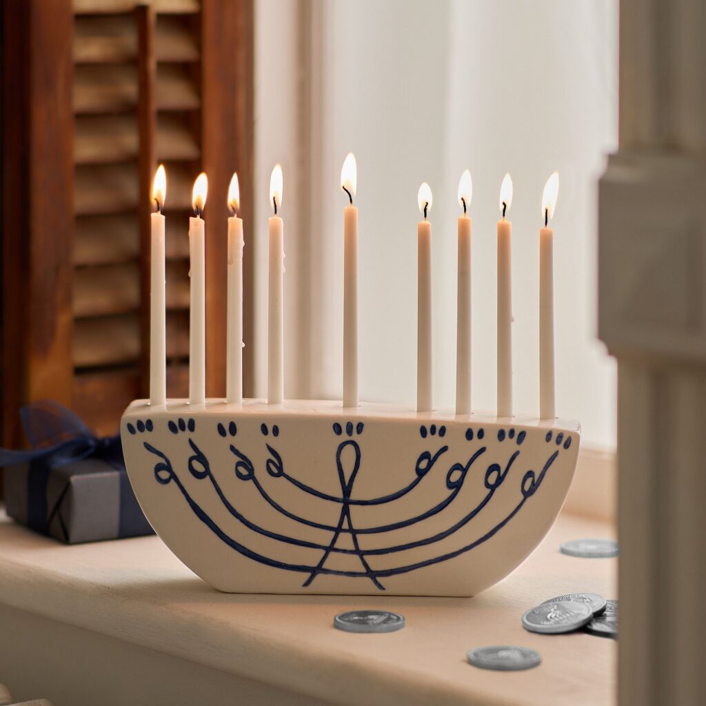 Ceramic Menorah