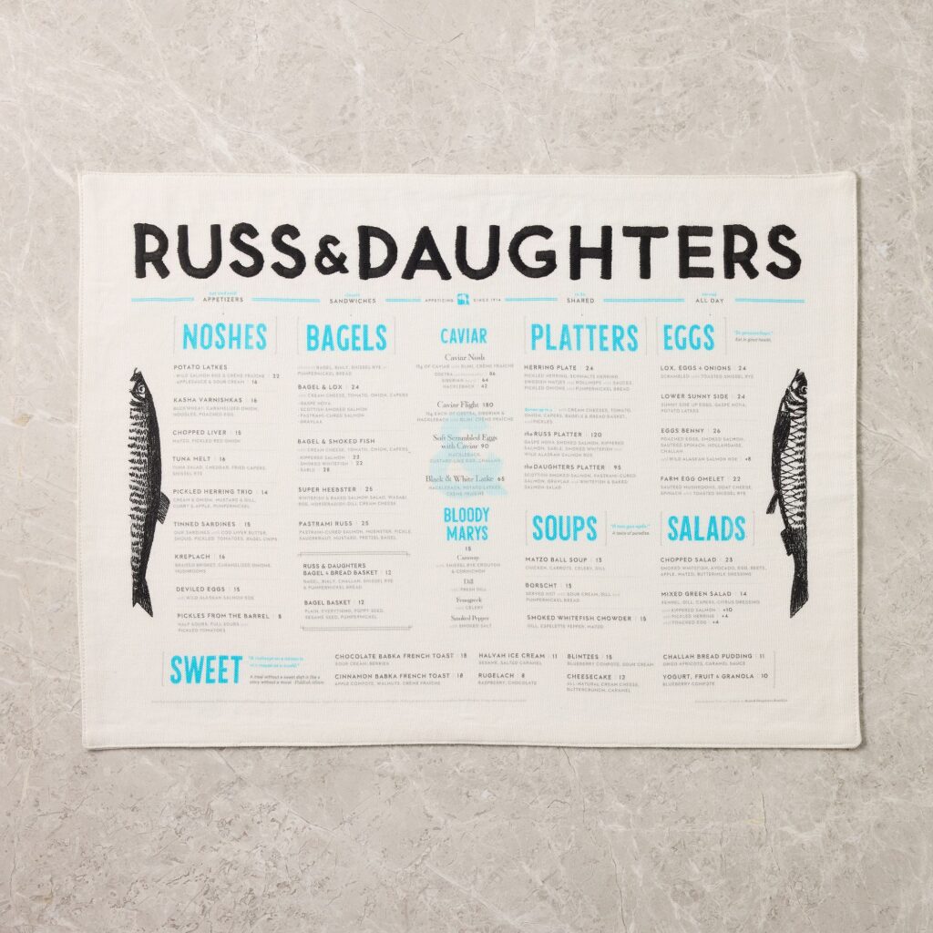 Menu Placemat Sets