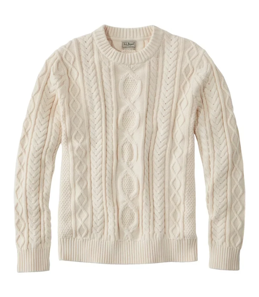 Men's Bean's Heritage Soft Cotton Fisherman Sweater (L.L. Bean)