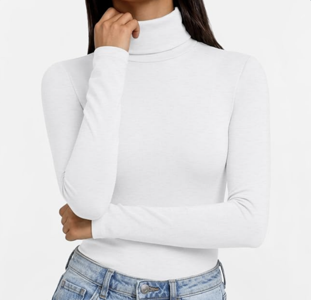 White Turtleneck (Amazon)