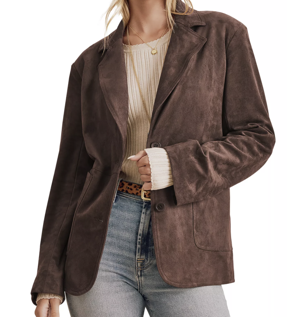 Ryder Faux Suede Blazer (Splendid)