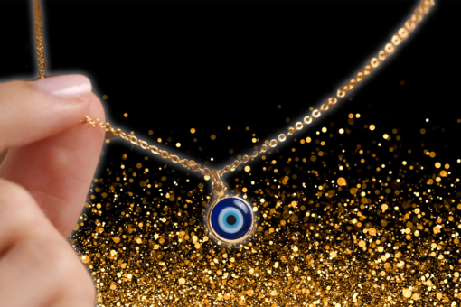 Gold Plated Evil Eye Necklace